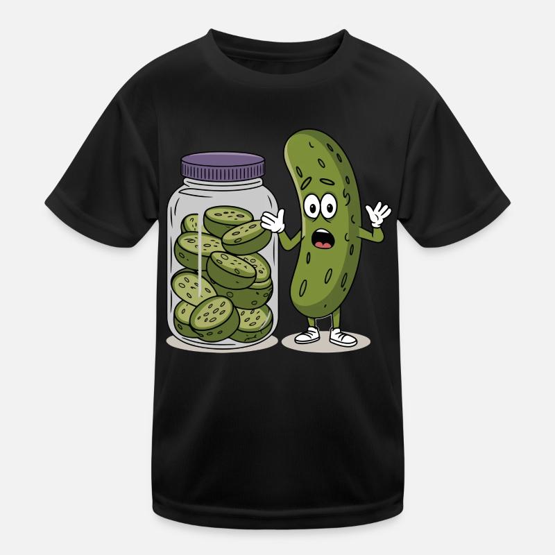 Gurke Kinder Funktions-T-Shirt