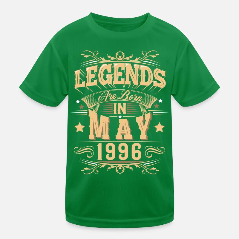 May 1996 Birthday Legend Kids Functional T-Shirt