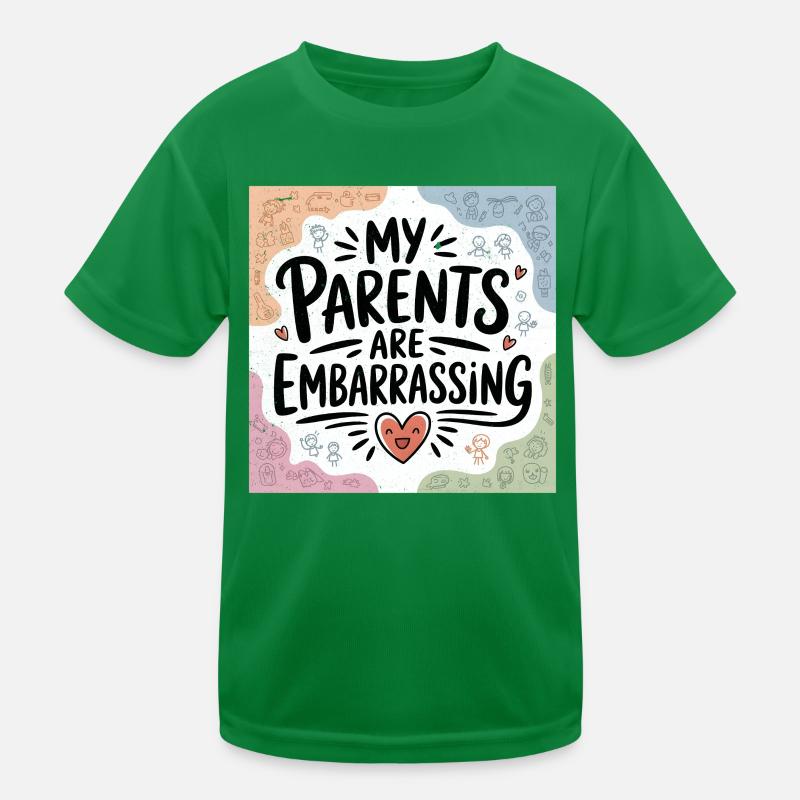 Meine Eltern sind Peinlich Kinder Funktions-T-Shirt