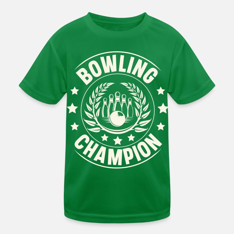 Bowling Champion Kids Functional T-Shirt