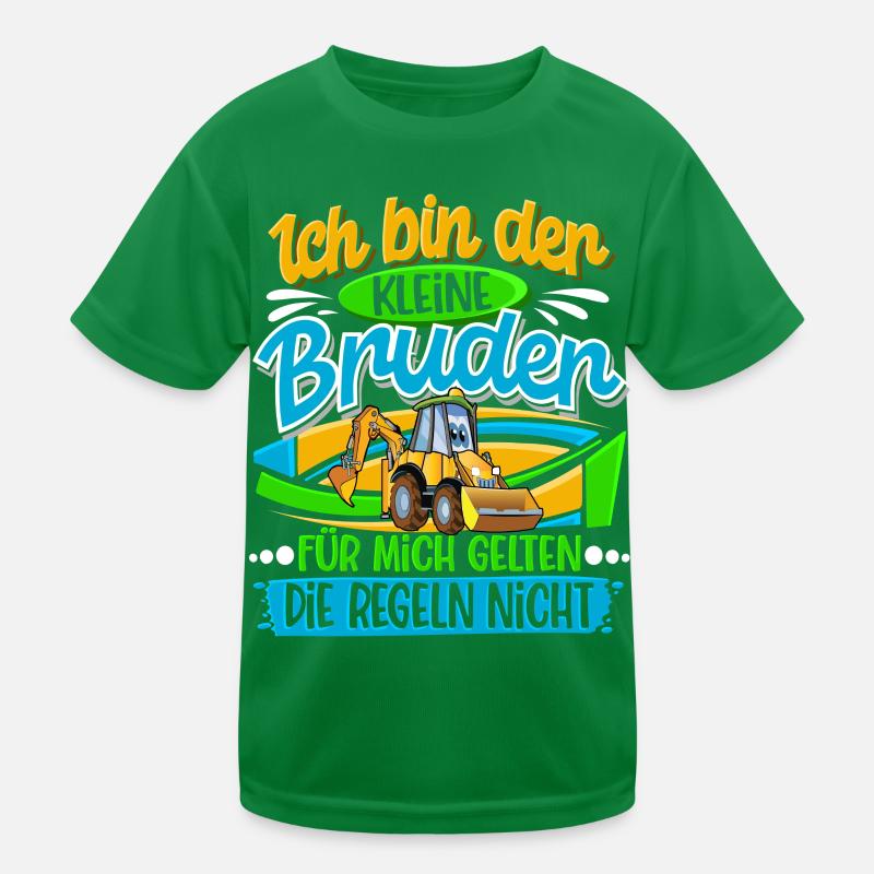 Kleiner Bruder Bagger Kinder Funktions-T-Shirt
