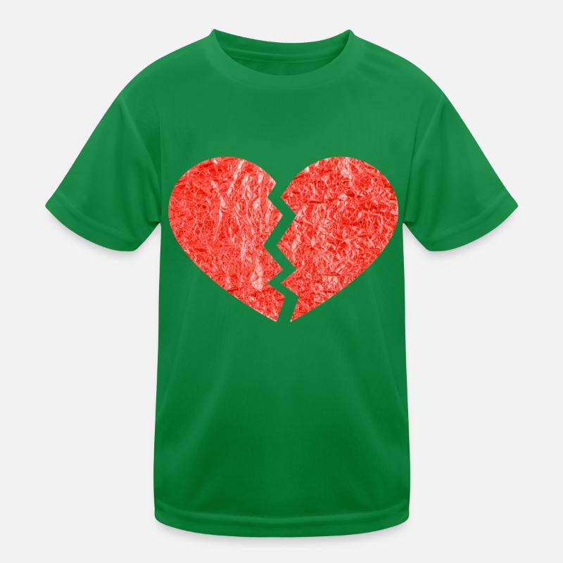 broken heart Kids Functional T-Shirt