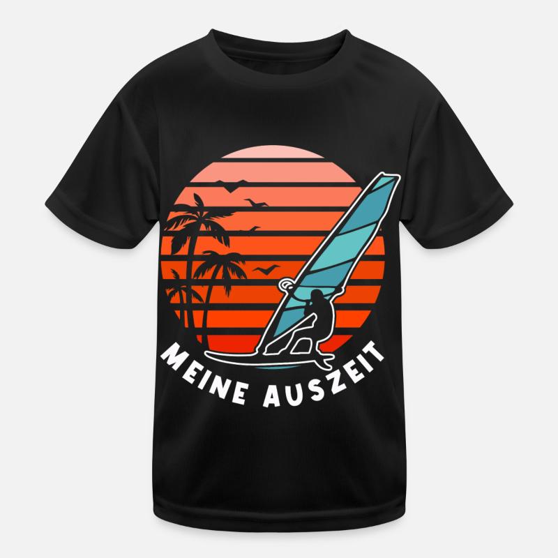 Meine Auszeit Windsurfing Kinder Funktions-T-Shirt