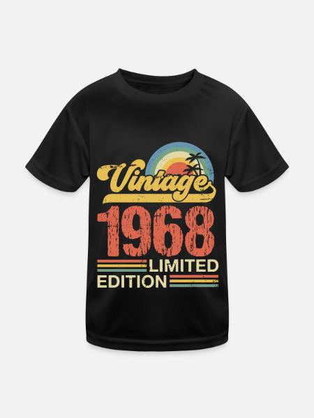 1968 - Kids Functional T-Shirt - black - Front