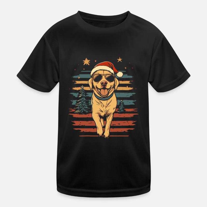 Noël frais du Labrador T-shirt sport Enfant