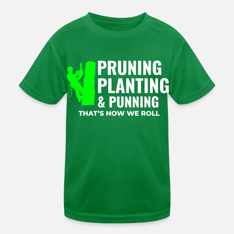 Baumpfleger Baumchirurg Kletterer Klettertrimmer Kinder Funktions-T-Shirt