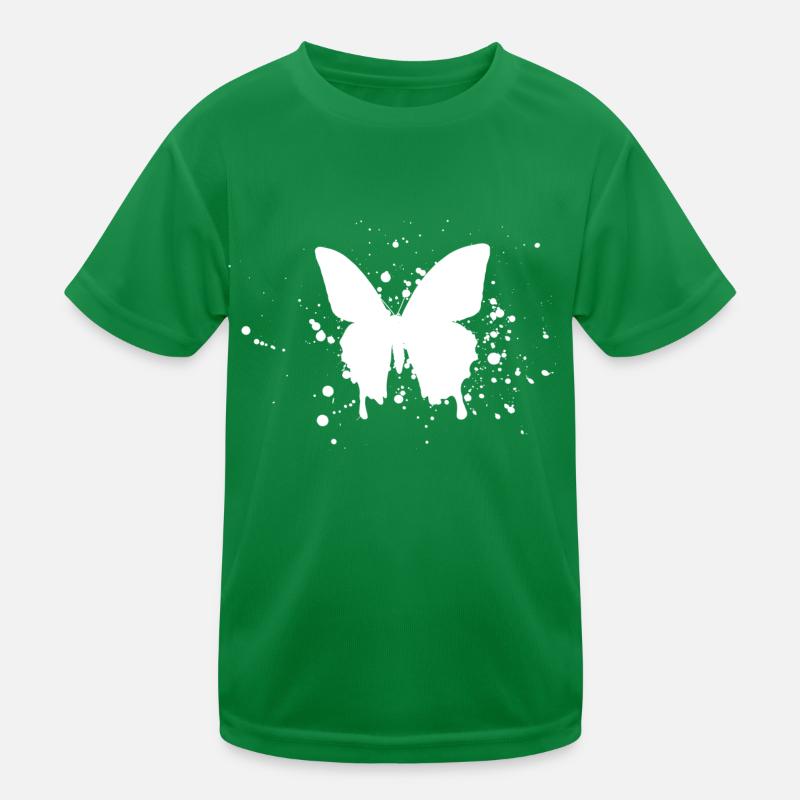Papillon art silhouette T-shirt sport Enfant