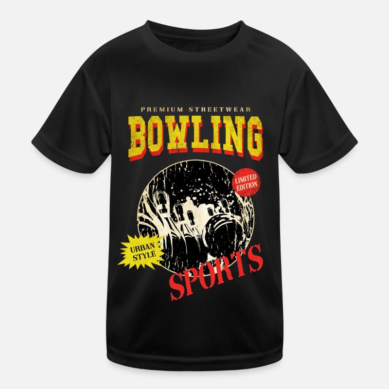 Bowling Bowling Bowling Ball Pins Bowling Players Kids Functional T-Shirt