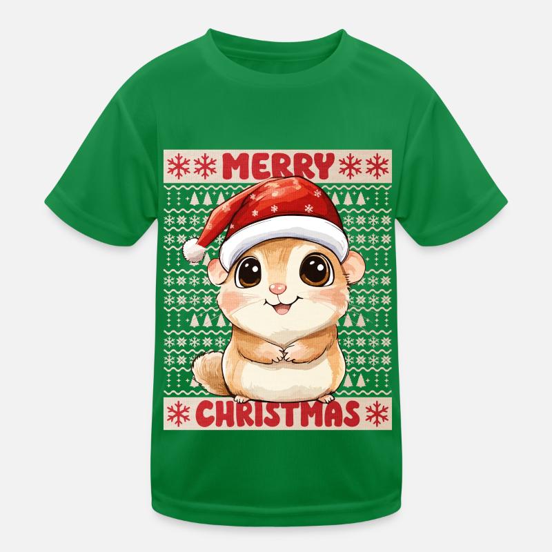 Hamster Moche Noël Noël Doux T-shirt sport Enfant