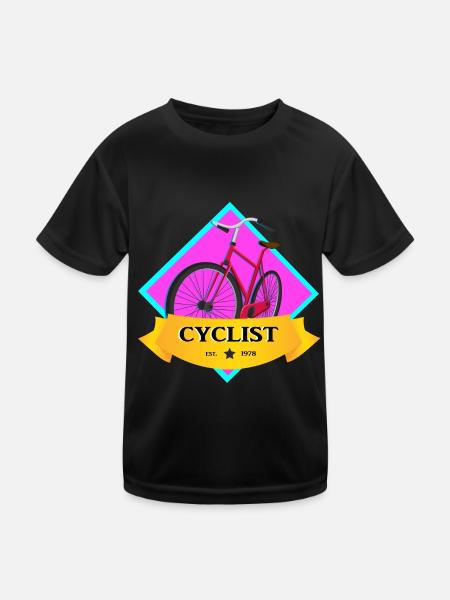 bicycle - Kids Functional T-Shirt - black - Front