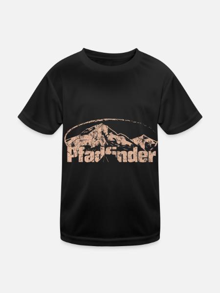 Pfadfinder Pfandfinderin Geschenkidee - Kinder Funktions-T-Shirt - Schwarz - Vorne