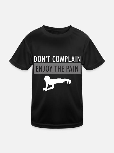 Sport Fitness Gift Idea - Kids Functional T-Shirt - black - Front