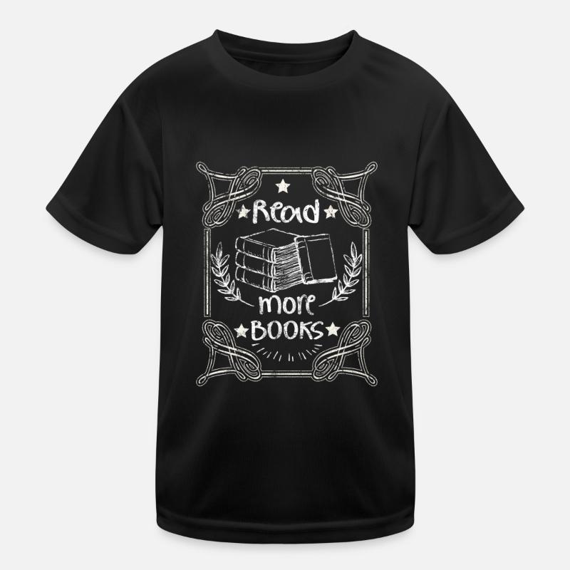 Books - Kids Functional T-Shirt - black
