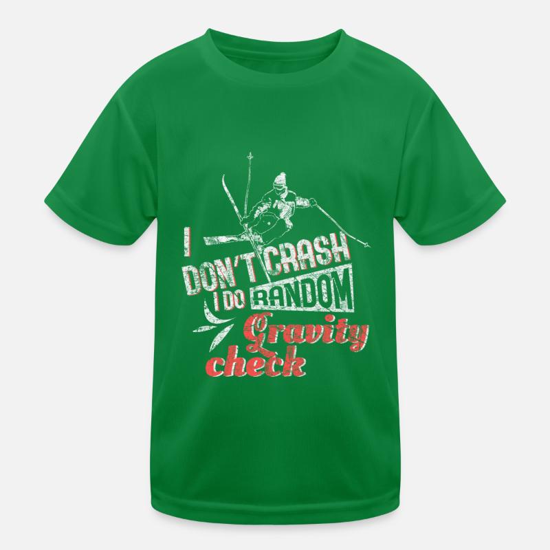 Spruch Ski Kinder Funktions-T-Shirt
