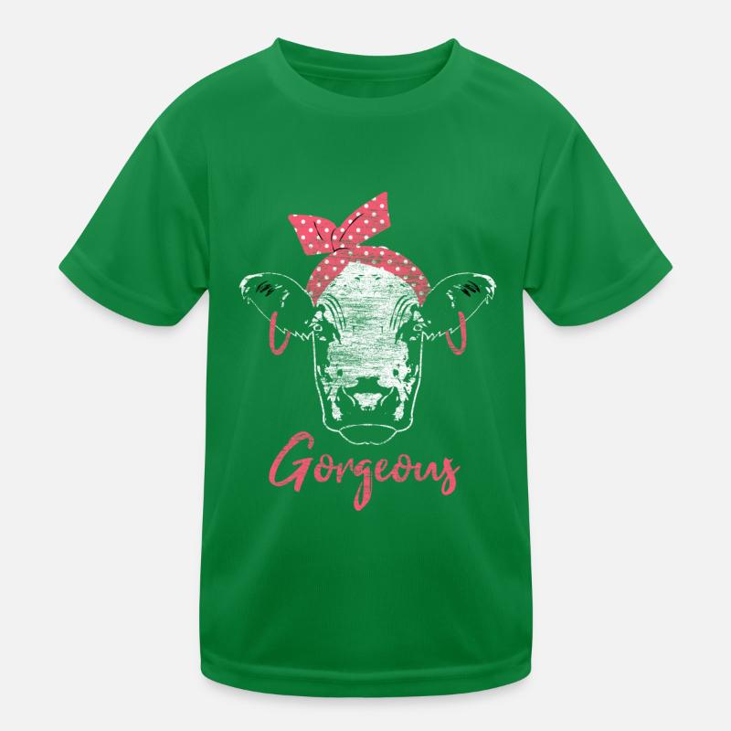Kuh Milch Berge Geschenkidee Kinder Funktions-T-Shirt