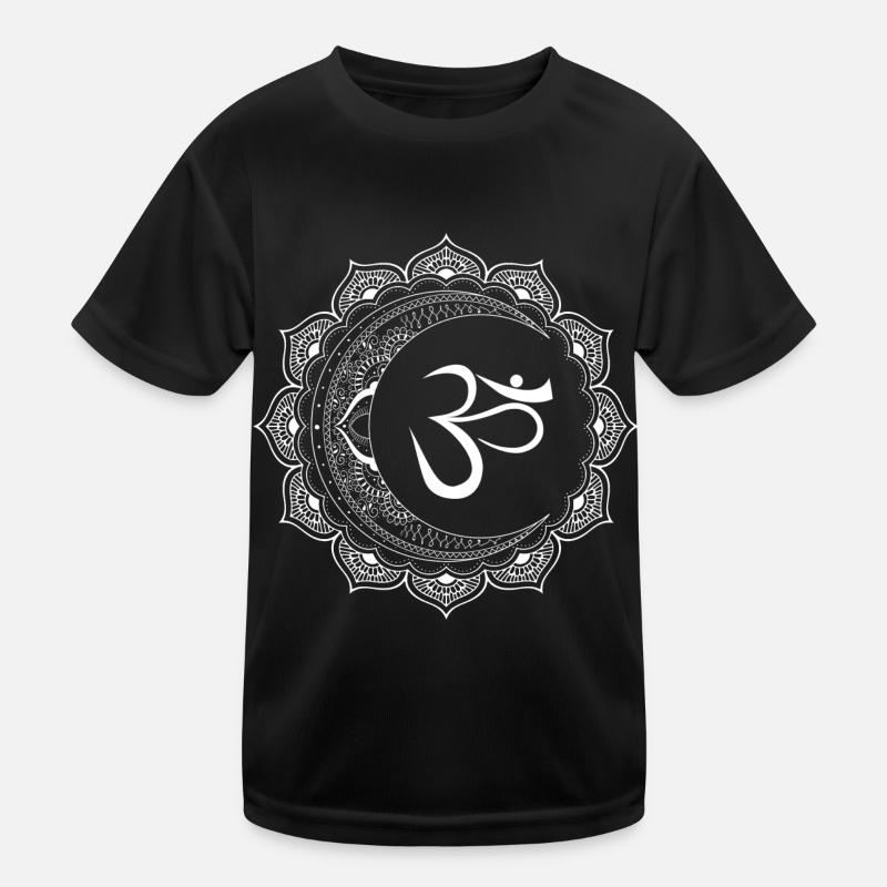 Om, Mond Mandala Kinder Funktions-T-Shirt