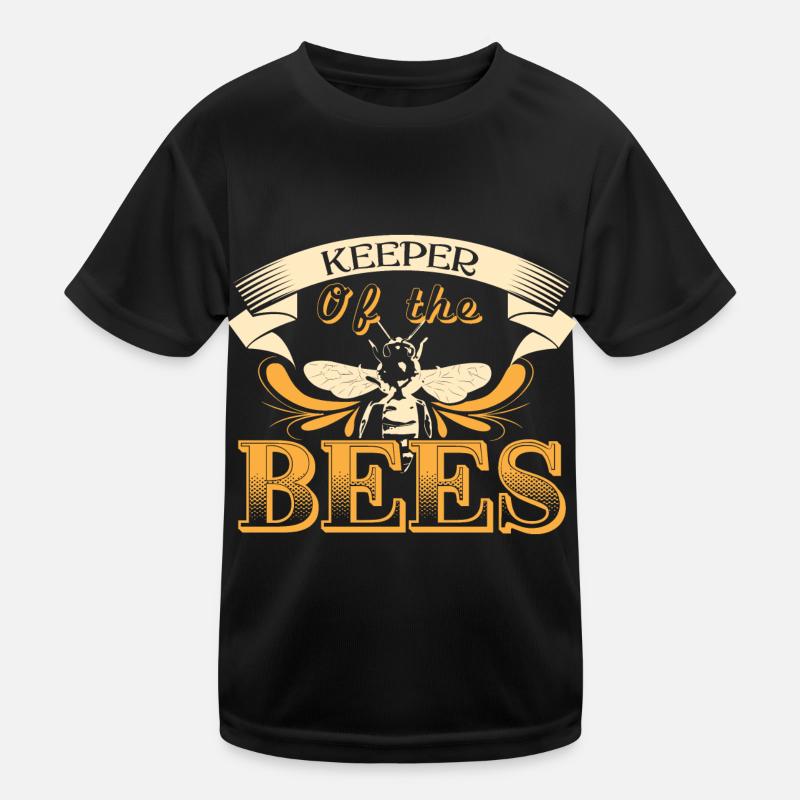Bee Beekeeper Gift Idea - Kids Functional T-Shirt - black