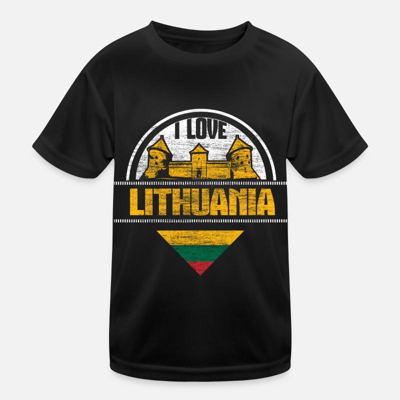 Lithuania Vilnius Europe Kids Functional T-Shirt