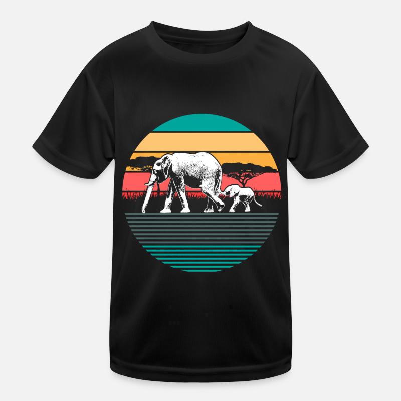 Elephant Gift Kids Functional T-Shirt