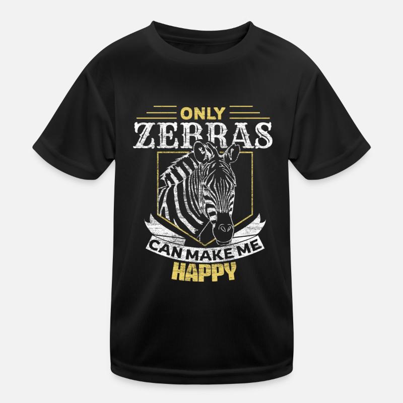 Zebra Steppe Tier Kinder Funktions-T-Shirt