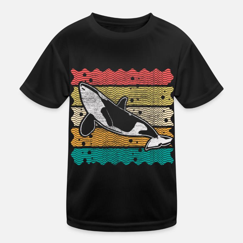 Orca Wal Weltmeer Geschenkidee Kinder Funktions-T-Shirt