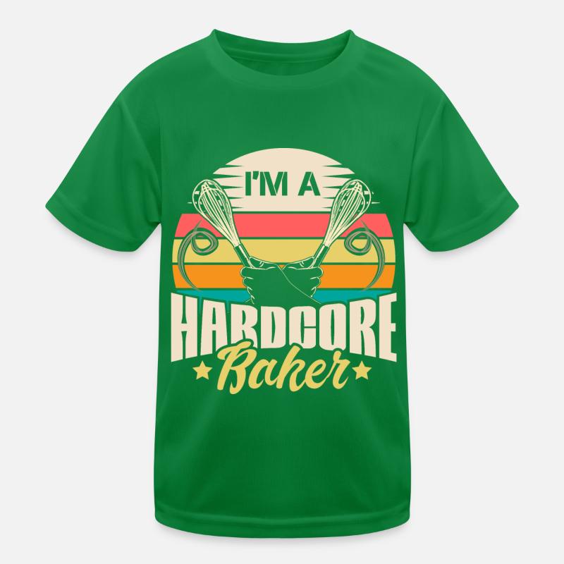 Backen Mehl Liebe Geschenkidee Kinder Funktions-T-Shirt