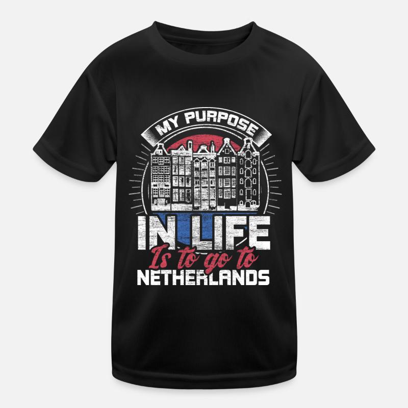 Netherlands Tulips Pride Kids Functional T-Shirt