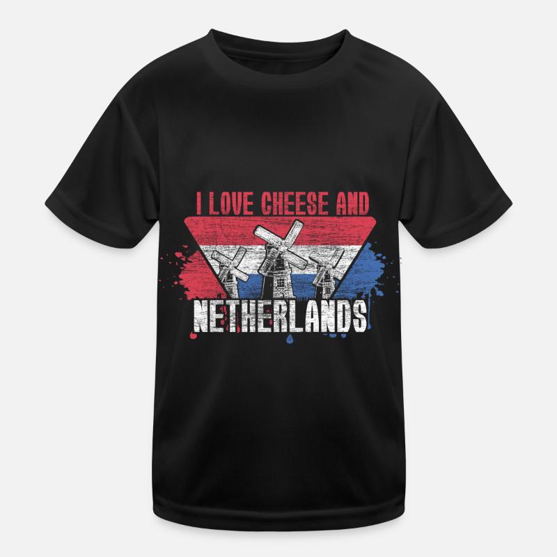 Pays-Bas Blason Idée cadeau T-shirt sport Enfant