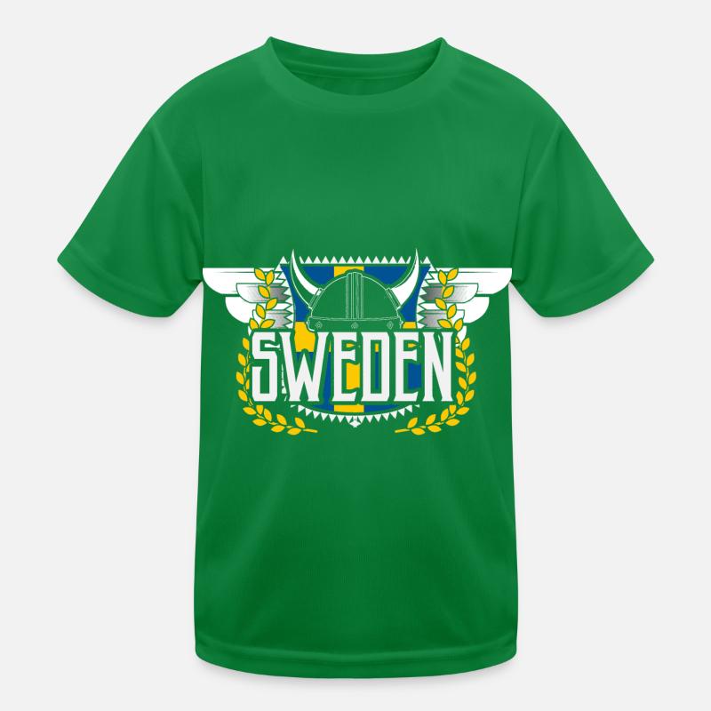 Sweden Viking European Union Gift Idea Kids Functional T-Shirt