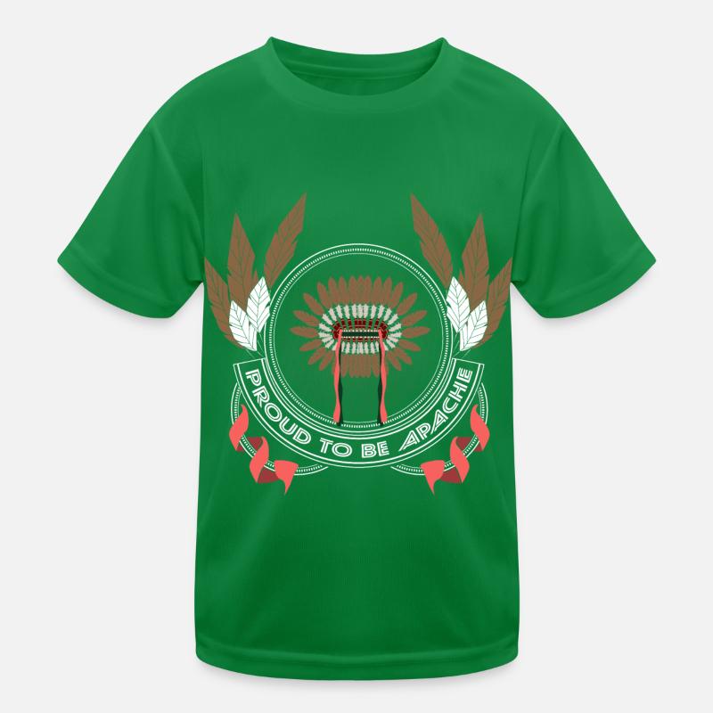 Indianer Ureinwohner Federn Kinder Funktions-T-Shirt