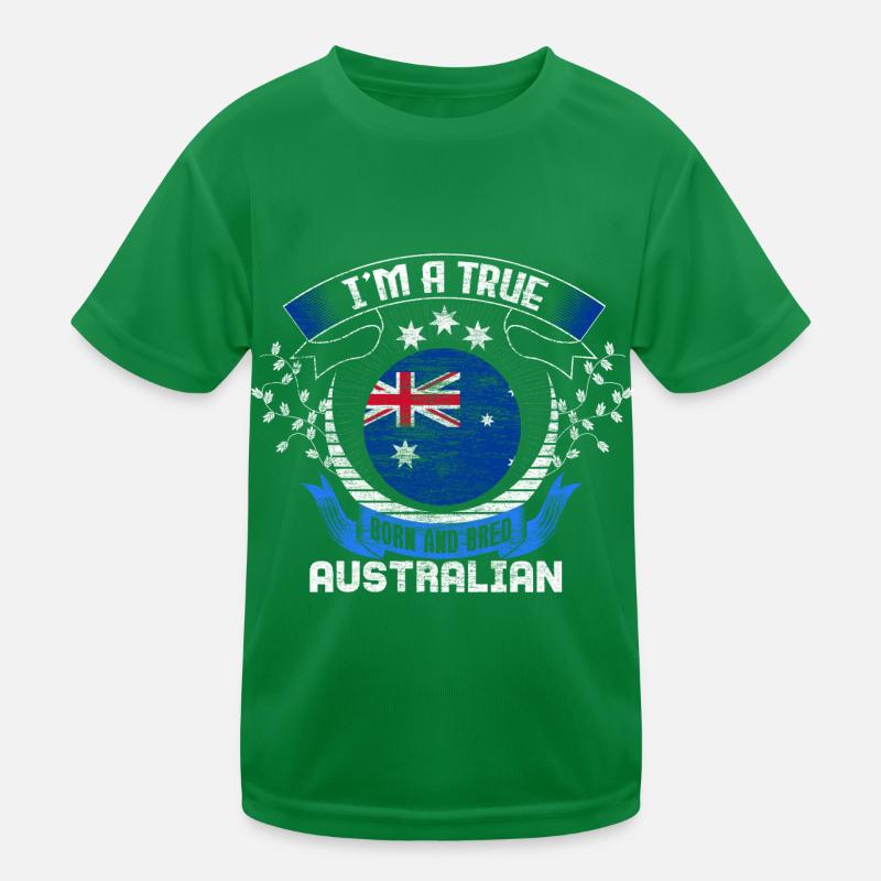 Australia Kangaroo Continent Gift Kids Functional T-Shirt