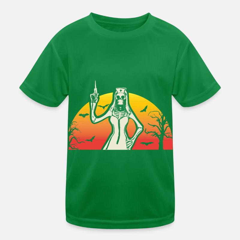 Halloween Krankenschwester Spritze Lustig Geschenk Kinder Funktions-T-Shirt