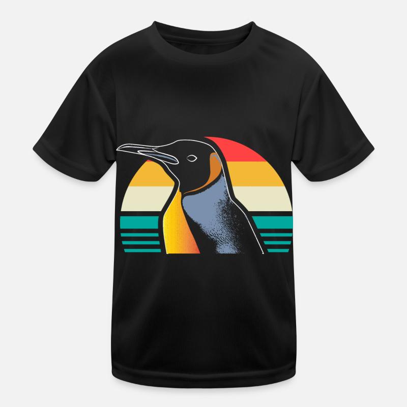 Pinguin Südpol Seevogel Kinder Funktions-T-Shirt