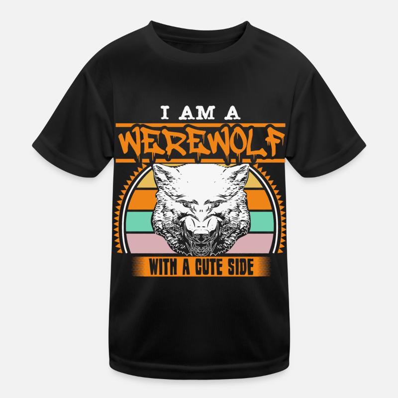 Halloween Werwolf Rudel Geisterstunde Kinder Funktions-T-Shirt