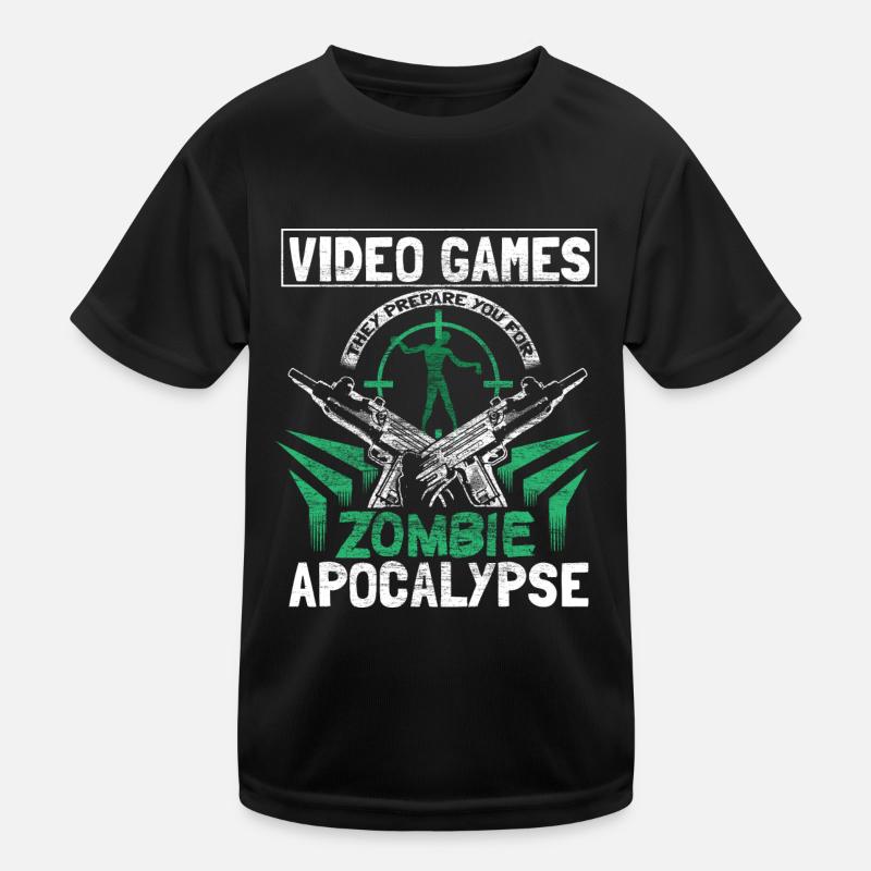 Zombie Apocalypse Undead Gift Idea Kids Functional T-Shirt