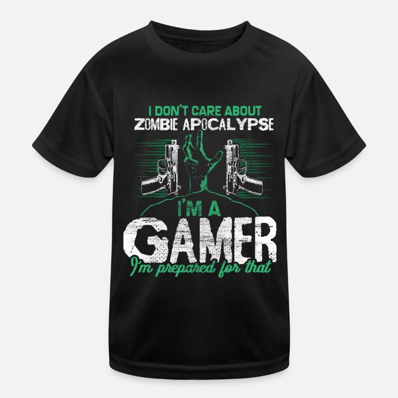 Zombie Apocalypse Virus Funny Kids Functional T-Shirt