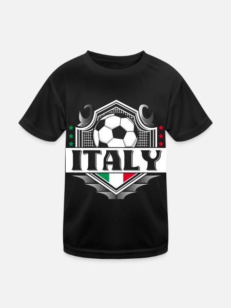 Italy Football Italian Sport Gift Idea - Kids Functional T-Shirt - black - Front