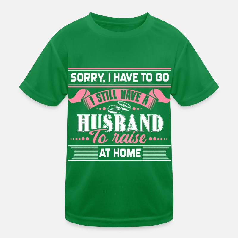Marriage husband Ehering Kids Functional T-Shirt