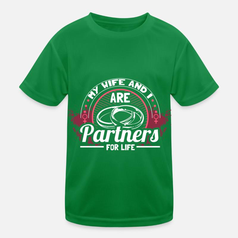 Ehe Hochzeitstag Kinder Funktions-T-Shirt