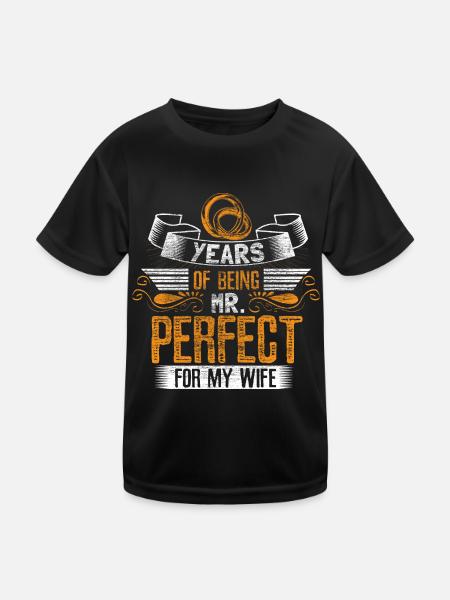 Ehe Ehefrau Bräutigam - Kinder Funktions-T-Shirt - Schwarz - Vorne