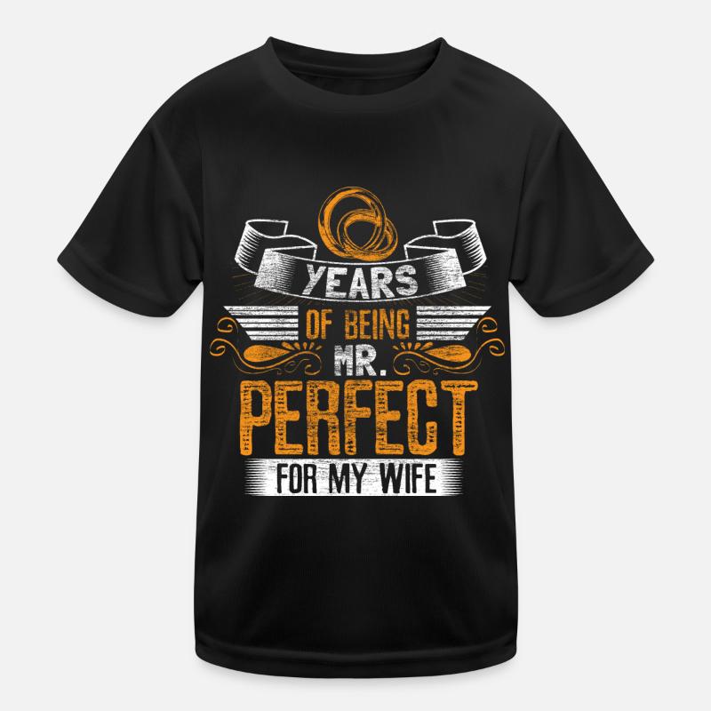 Ehe Ehefrau Bräutigam Kinder Funktions-T-Shirt