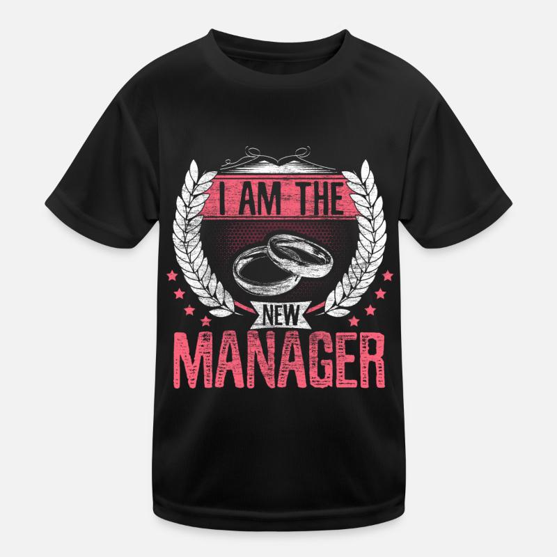 Ehe Ehefrau Bräutigam Kinder Funktions-T-Shirt