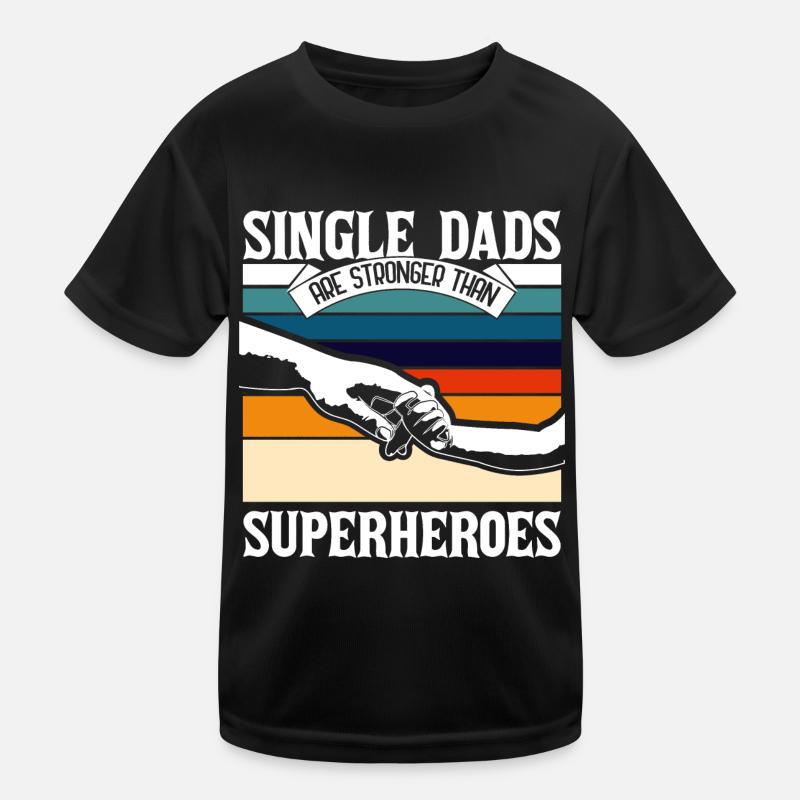 Alleinerziehender Vater Single Dad Kinder Funktions-T-Shirt