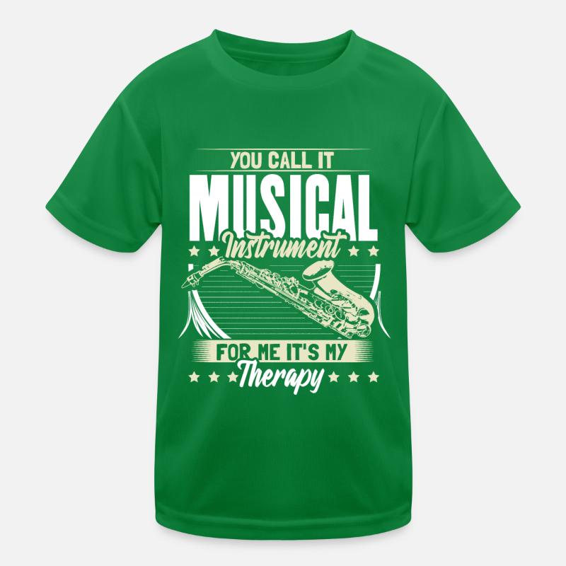 Saxophon Orchester Musik Geschenkidee Kinder Funktions-T-Shirt