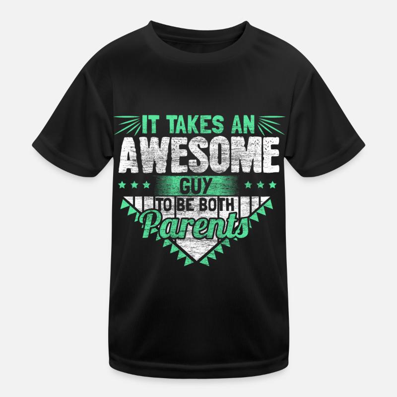 Alleinerziehender Vater Dad Geschenk Kinder Funktions-T-Shirt