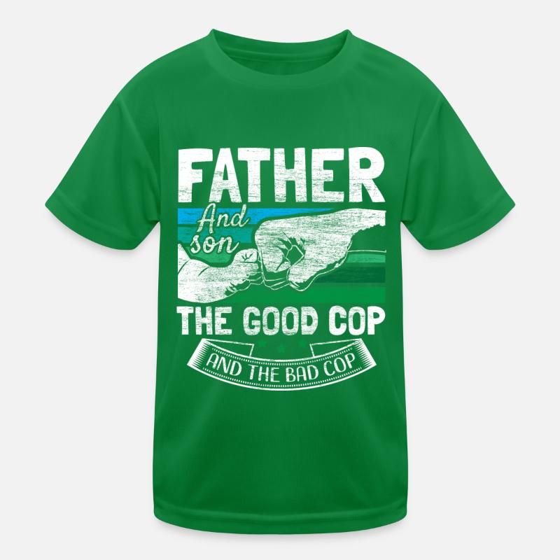Vater & Sohn Vaterschaft Daddy Kinder Funktions-T-Shirt