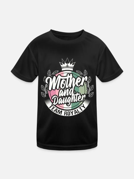 Mère Fille Amis Parents - T-shirt sport Enfant - noir - Devant