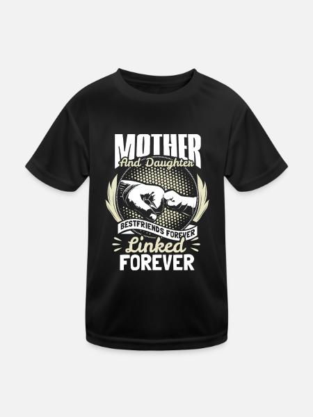 Cadeau de cohésion de la Journée mère-fille - T-shirt sport Enfant - noir - Devant