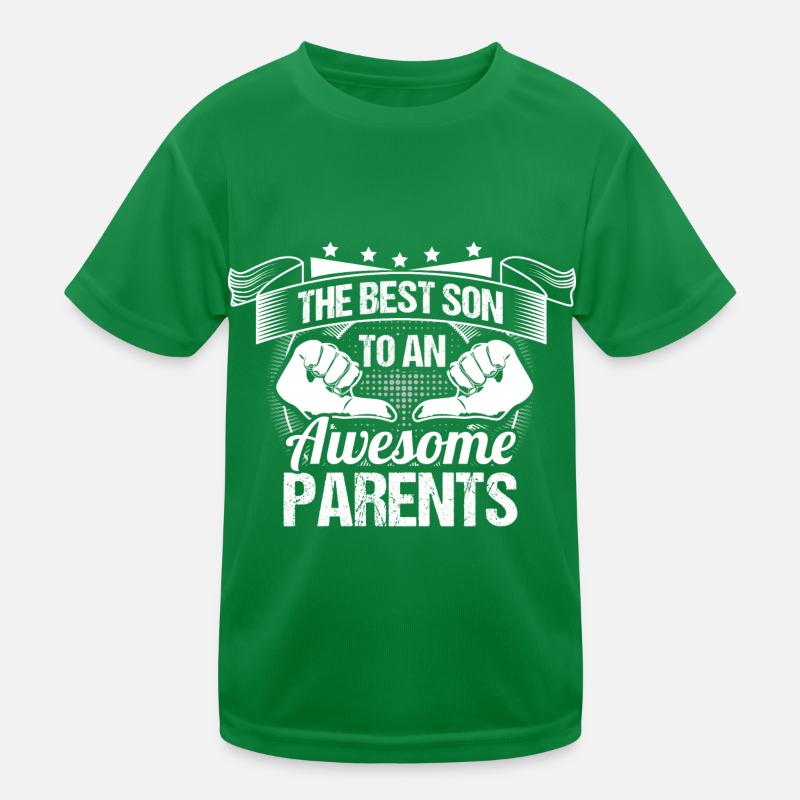 Sohn Eltern Geschenkidee Kinder Funktions-T-Shirt