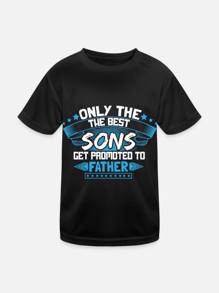 Idée cadeau d’anniversaire de fils - T-shirt sport Enfant - noir - Devant
